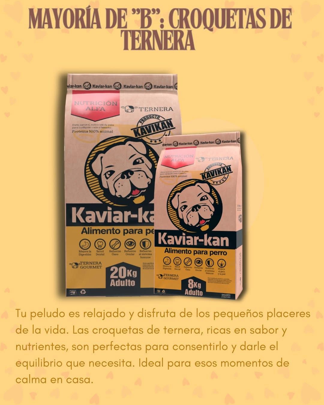 Kaviar-kan Croquetas de Ternera Adulto