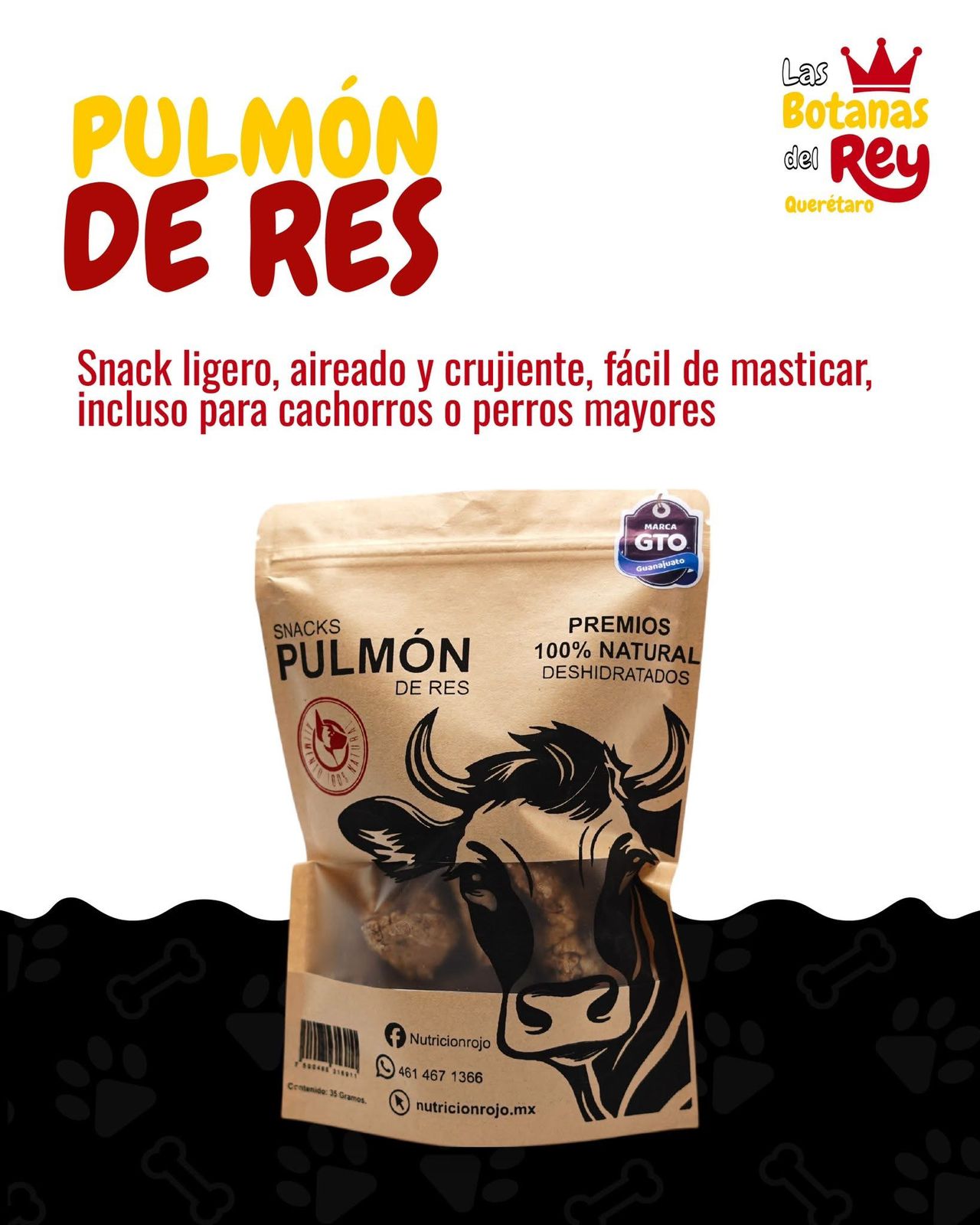 Snacks Pulmón de Res